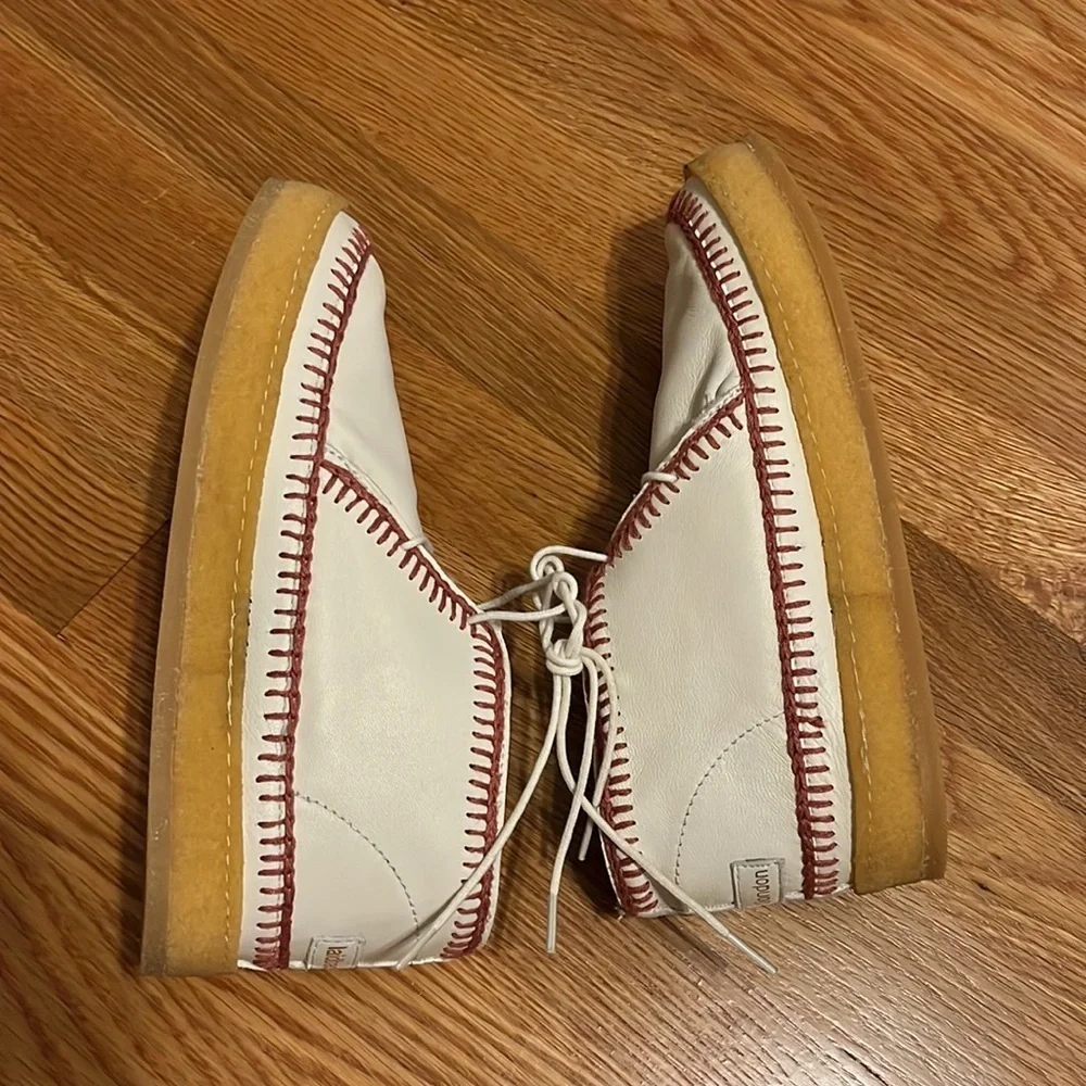 New Anthropologie Laidback London Crochet Accented Booties- white size 39 or 9